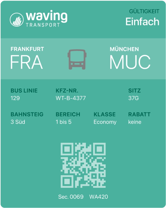 Apple | iOS Fahrschein Karte Bild