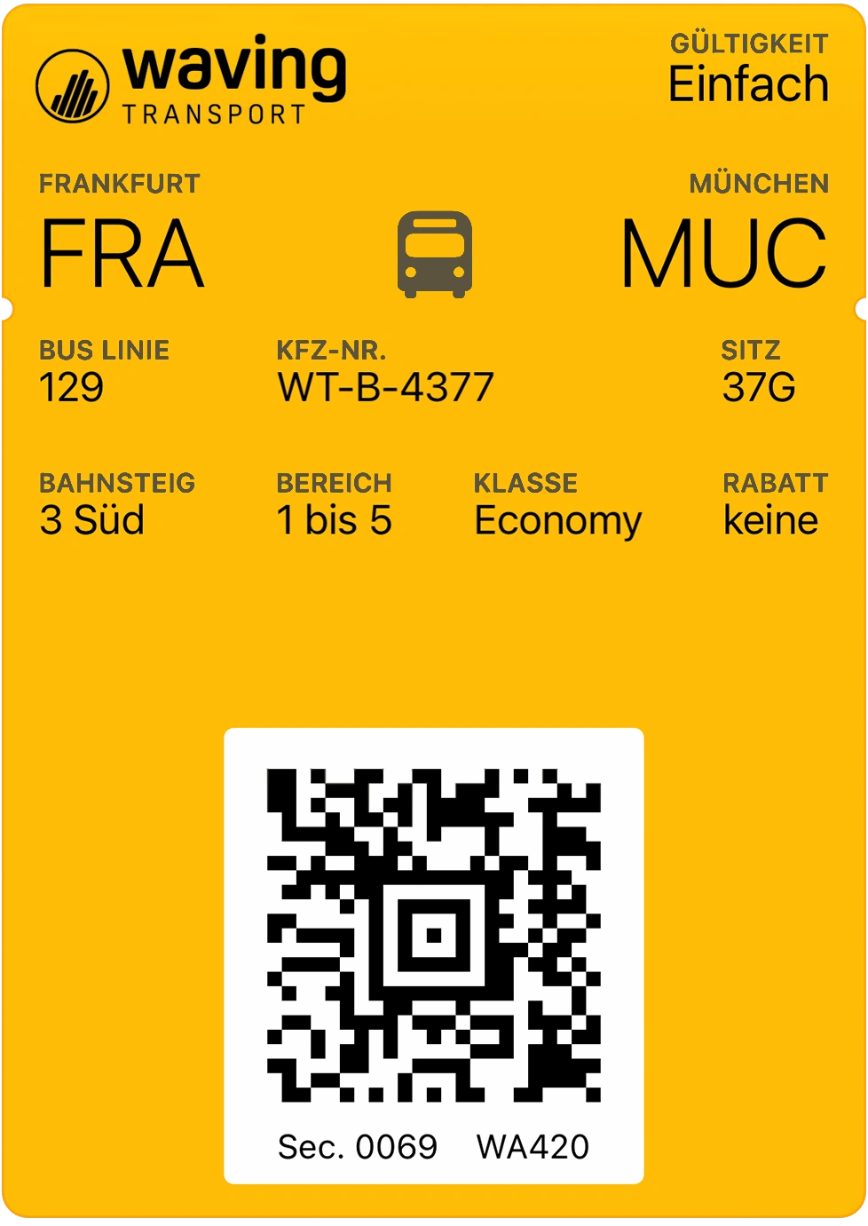 Digital Ticket example image