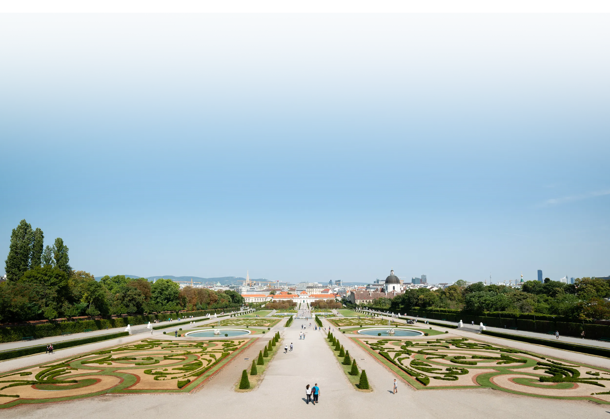 Belvedere Museum in the Vienna palace gardens