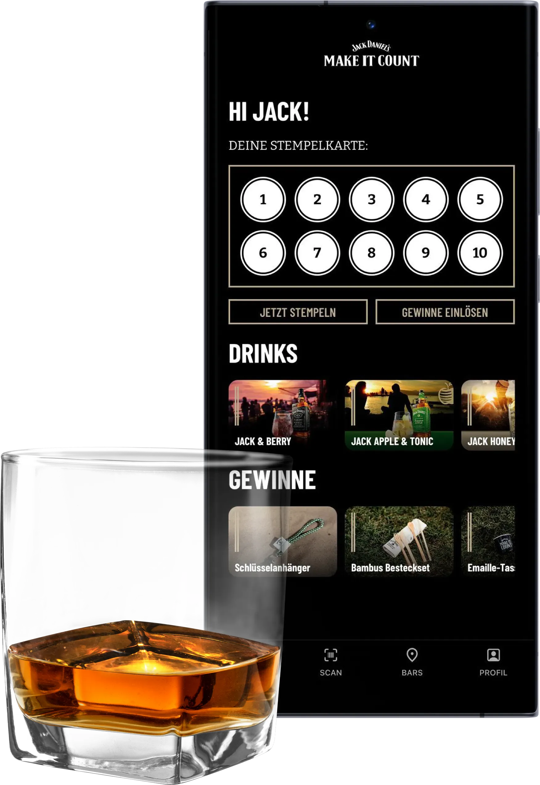 Brown Forman Stamp Card Beispielbild